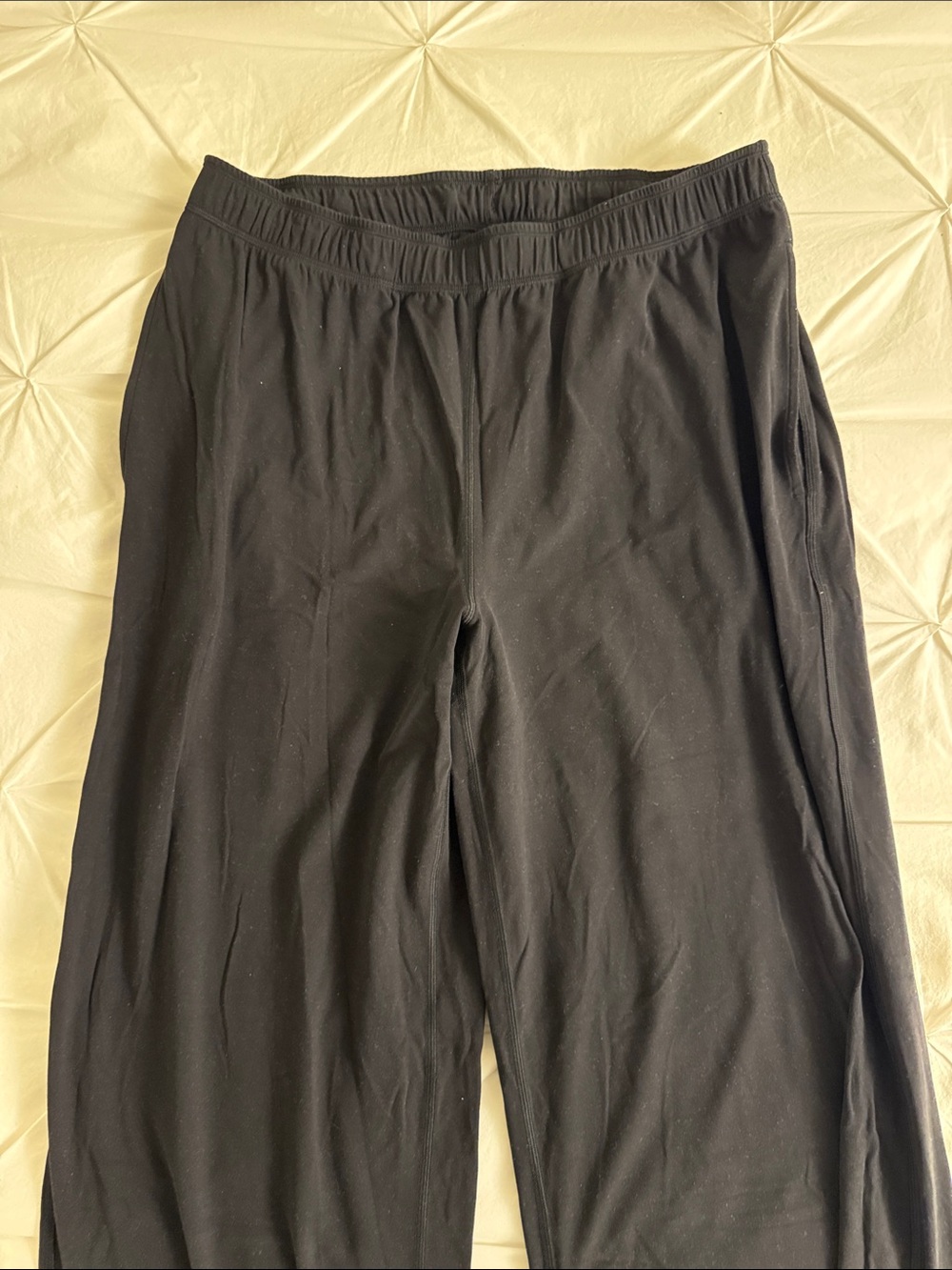 Black Pull-On Wide Leg Pants